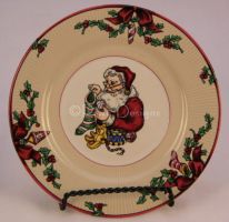 Fitz & Floyd SANTA'S LIST Saucer VINTAGE 1994